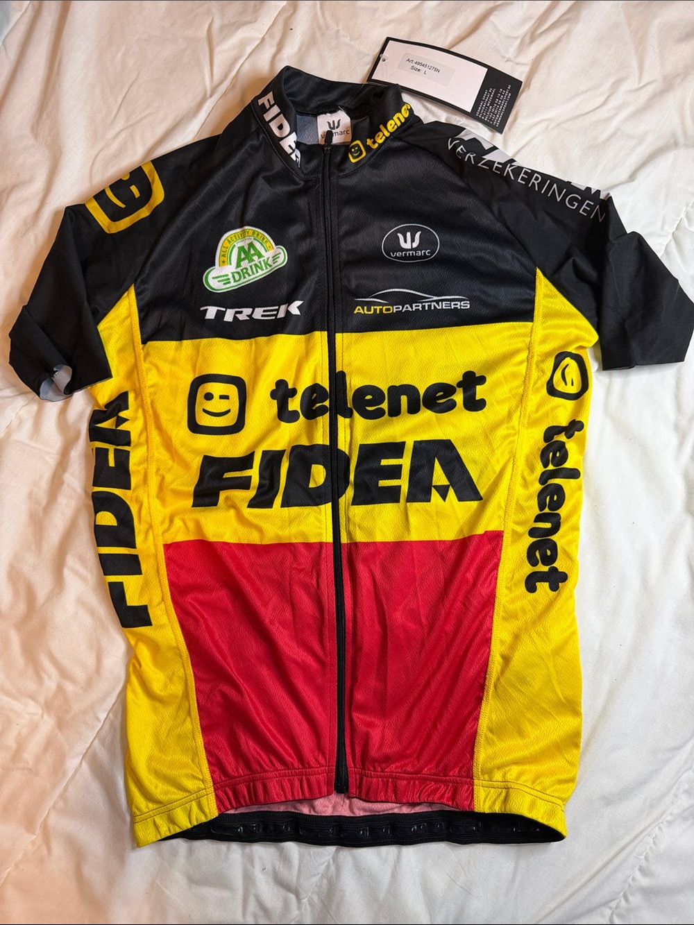 Men’s Yellow Red Cycling Jersey